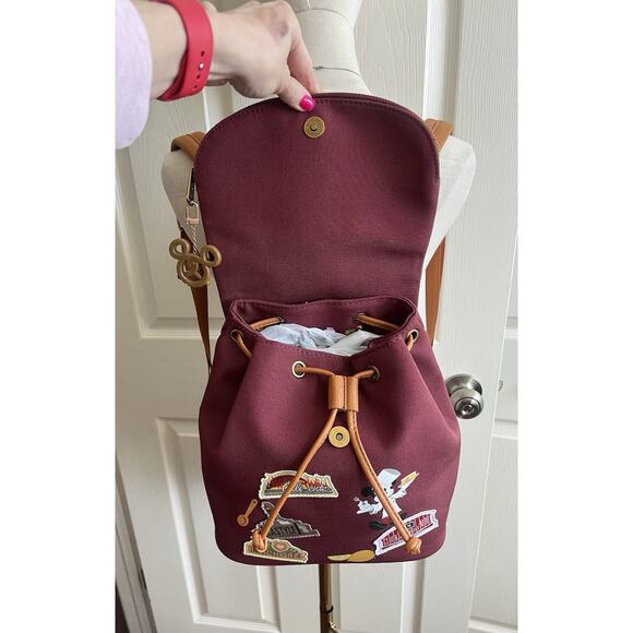 DISNEY PARKS LOUNGEFLY 2024 Food Wine Festival Backpack Mickey Pretzel Charm Fob - Picture 10 of 15